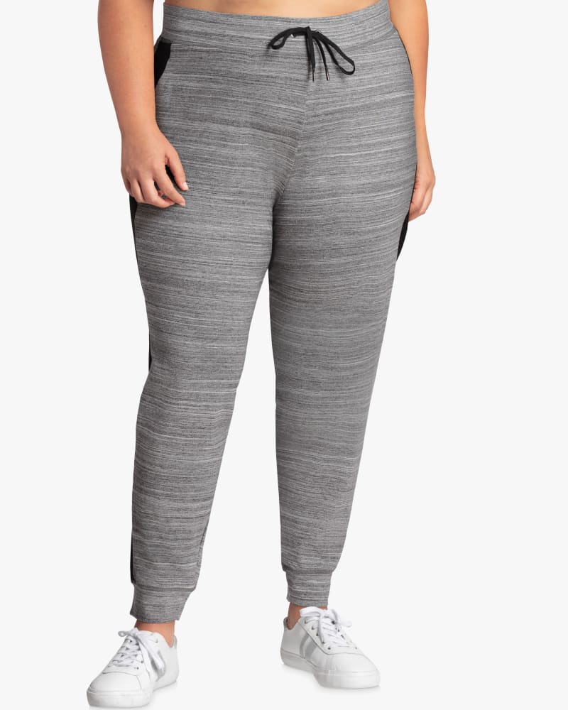 Front of plus size Restore Knit Jogger by Solspry | Dia&Co | dia_product_style_image_id:117320